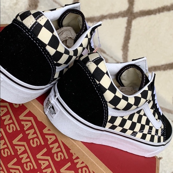 VANS OLD SKOOL PRIMARY CHECK BLACK/WHITE WMNS - Picture 14 of 16
